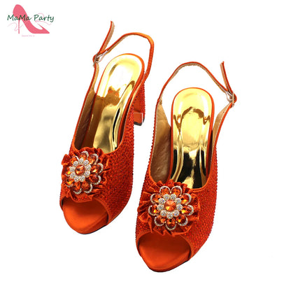 The US Duty Free Wine Color New Coming Italian Women Shoes and Bag Set with Platform Nigerian Lady Pumps for Garden Party