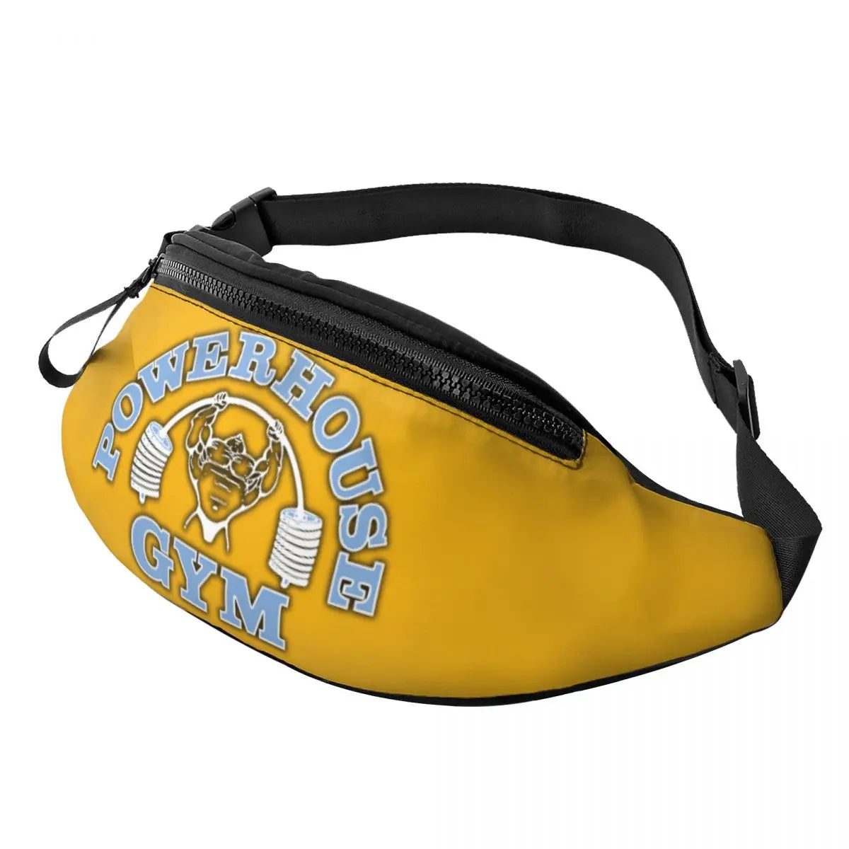 Powerhouse Gym Fanny Bag Custom Bodybuilders Fitness Crossbody Waist Pack Men Women Cycling Camping Phone Money Pouch