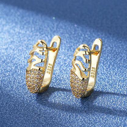 925 Silver Needle Princess Crystal Square Zircon Drop Earrings for Women Trendy Simplicity Jewelry Girl Sweet Gifts New
