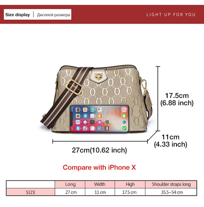 FOXER Cowhide Leather Women's Shoulder Bag Light Luxury Ladies Tote Bag Elegant Female Crossbody Bag Daily Commute Purse