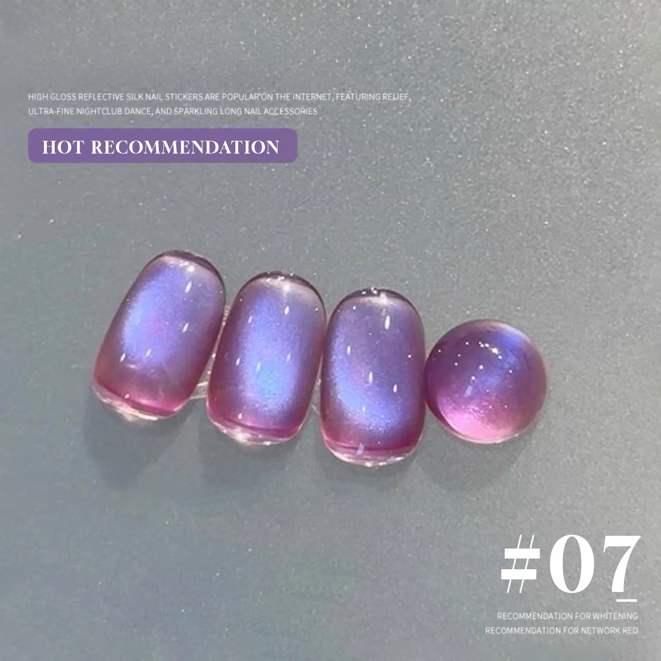 MIANEL 12ML Hit Product Gold Amber Cat Eye Gel Nail Polish 2026 New Blue Glass Beads Cat Eye Gel Nail Green Nails 1-21pcs
