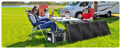 CTOLITY AP1000 1800W Solar Generator 200W Solar Panel Emergency 1024Wh LiFePO4 Battery Portable Power Station Pure Sinve Wave