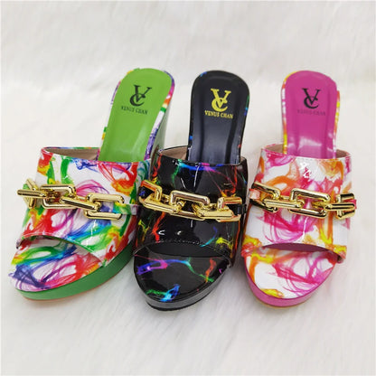2023 Fashion Women Summer Autumn Skid-proof Square Toe Shoes  Heels Italian Woman Wedding for Party Shoes
