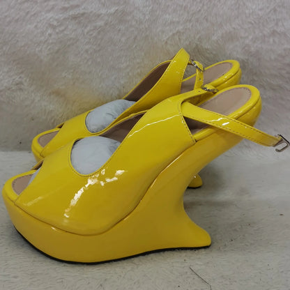 Strange Style Cross Tied Sandals Sexy Peep Toe Solid Accept Customized New Arrivals Fashion Women Runway Shoes