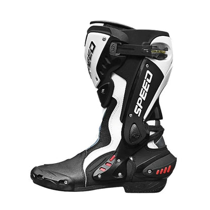 Men's Steel Toe Enduro Motorcycle Motocross Boots Leather safety Cross Ankle Gear Shift Shoes for Off-Road Racing Accessories