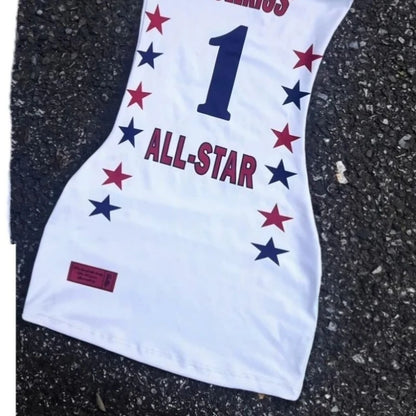 2025 Streetwear Letter Printing Halter Dress Harajuku Sexy Sleeveless Mini Dresses Y2k Aesthetic Women Backless Bodycon Vestidos