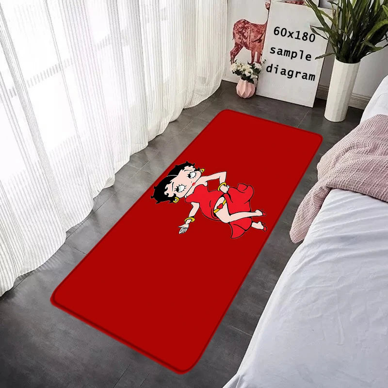 House Entrance Doormat Bettys Boops Hallway Carpet Living Room Rugs Foot Carpets Bathroom Rug Floor Mats Non-slip Home Decor