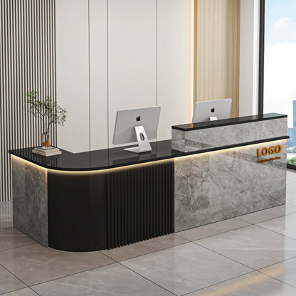 Customized Cashier Podium Counter Reception Desk Small Reception Desk For Salon Bancone Per Negozio Office Furniture