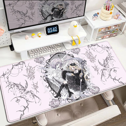 New Misa Amane Light Yagami Desk Mat Death Note Anime Mousepad Computer Gamers Lock Edge Mouse Pad Gaming E-sports Keyboard Pads