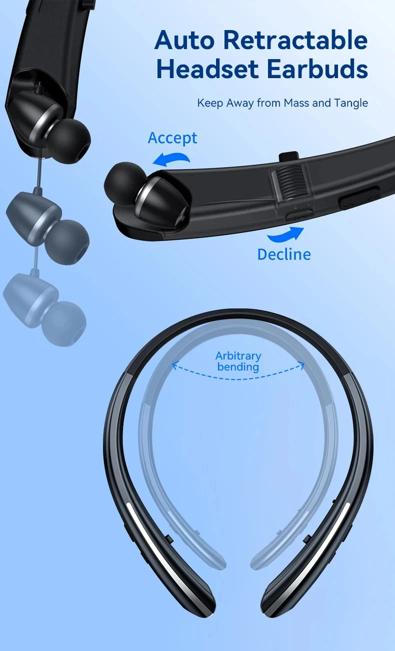 Neckband Wireless Earphone HX801 Bluetooth Earbuds Noise Cancelling Waterproof Headset In Ear Headphones for Xiaomi