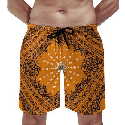 Customizable Bandana Men'S And Women'S Swimsuits Women One Piece Swimsuits Men Swimming Trunks And Beach Couple Outfits
