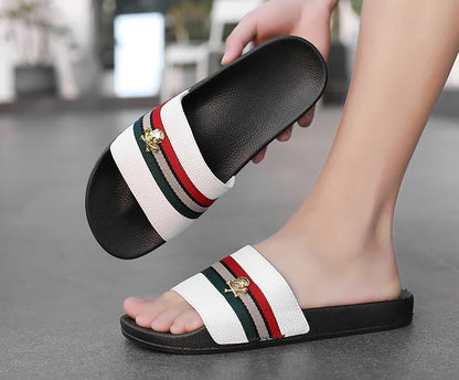 Fashion Brand Slippers for Men Ultra Soft Slides Non-slip Wear-resistant Sandals Men Casual Summer Indoor Outdoor Slippers