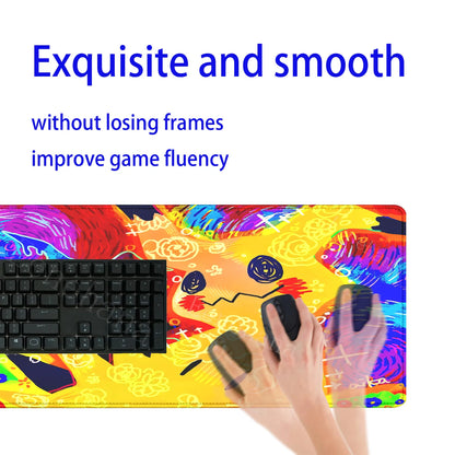 Gaming Pokemon Mimikyu Anime Kawaii PC Mouse Pad Keyboard Overlock Larger Mousepad PC Offices Non-slip Base HD Printing Desk Mat