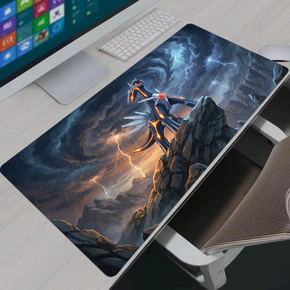 Mouse Pad Pokemon Suicune Large Gamer Gaming Accessories Speed Lock Edge Rubber Keyboard Desk Mat Office Laptop Mousepad