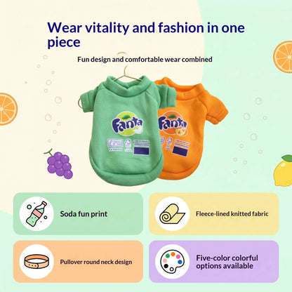 Trendy Printed Pet Sweatshirt Soft Breathable Puppy Shirts Multi Color Cute Outfit For Small Dogs Cats Spring Autumn Daily Wear
