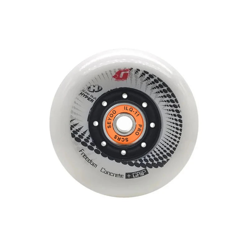 Hyper+G 84A Inline Skate Wheels 4 or 8 Pcs GRIP Concrete Roller Skates Wheel Slalom Braking Skating Street Sliding Patines Tires