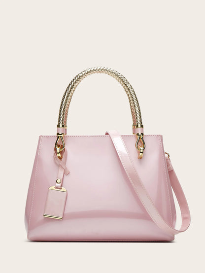 Faux Leather Handbags for Woman 2026 Luxury Bags Designers Evening Party Handbag Ladies Bag Wine Rose Red Navy Pink Beige Black
