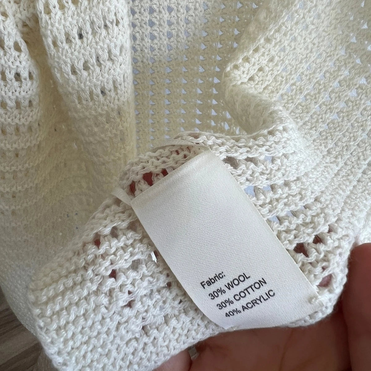 Knitted Hollow T-shaped Shawl for Women 2026 Summer New Thin with Wool Knot Decoration Sun-protective Vest on The Shoulders