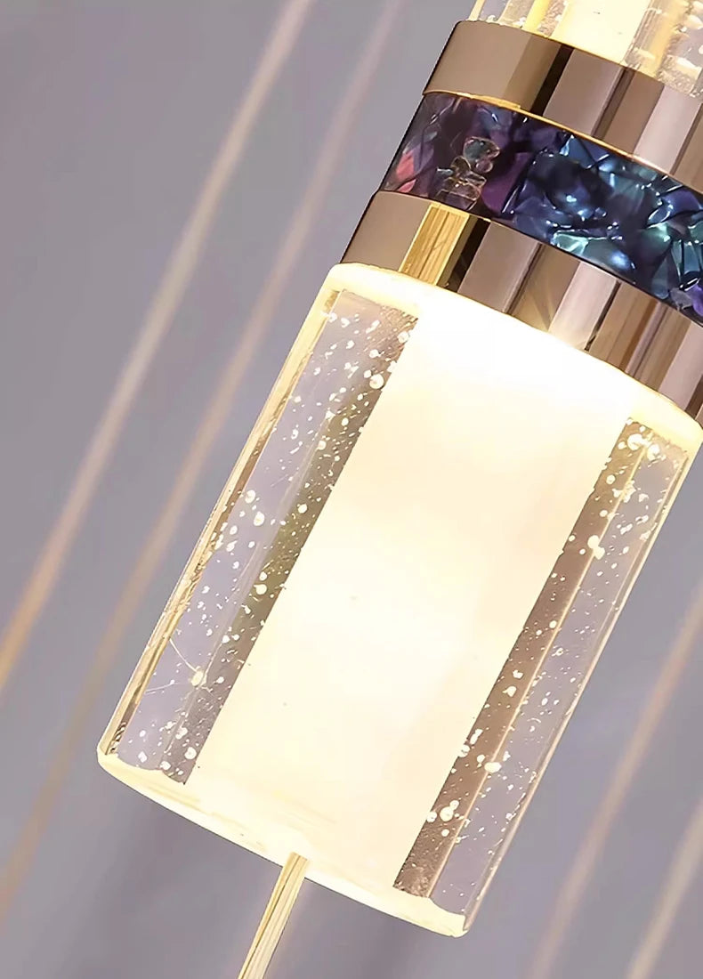 Modern home decoration crystal chandelier, stair Pendant lamp, living room Pendant lights, interior lighting