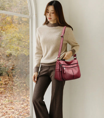 High Quality Genuine Leather Ladies Bags Fashion Purses And Handbags Famous Designer Crossbody Shoulder Bag For Women Sac A Main