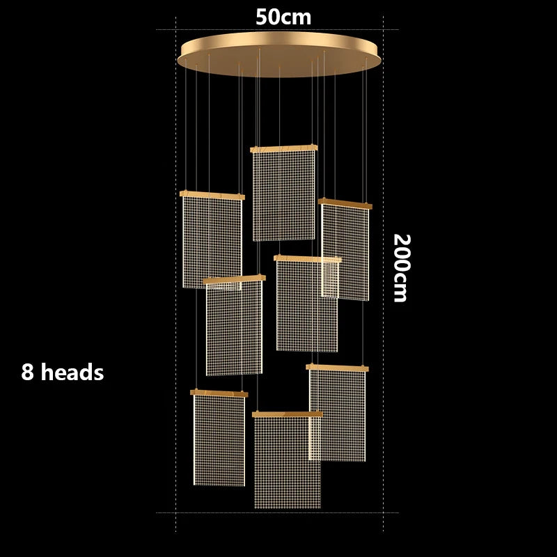 Modern home decor led lights pendant light lamps forstaircase Chandeliers for living room hanging light indoor lighting