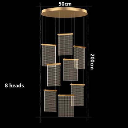 Modern home decor led lights pendant light lamps forstaircase Chandeliers for living room hanging light indoor lighting