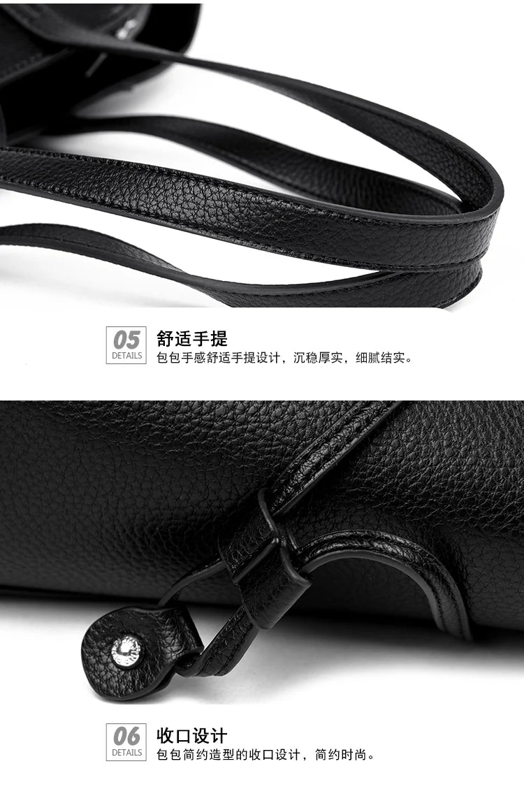 Luxury Brand PU Leather Shoulder Bags Women Fashion Large Capacity Handbag Elegant Crossbody Purse For Ladies Casual Office Tote