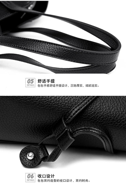 Luxury Brand PU Leather Shoulder Bags Women Fashion Large Capacity Handbag Elegant Crossbody Purse For Ladies Casual Office Tote