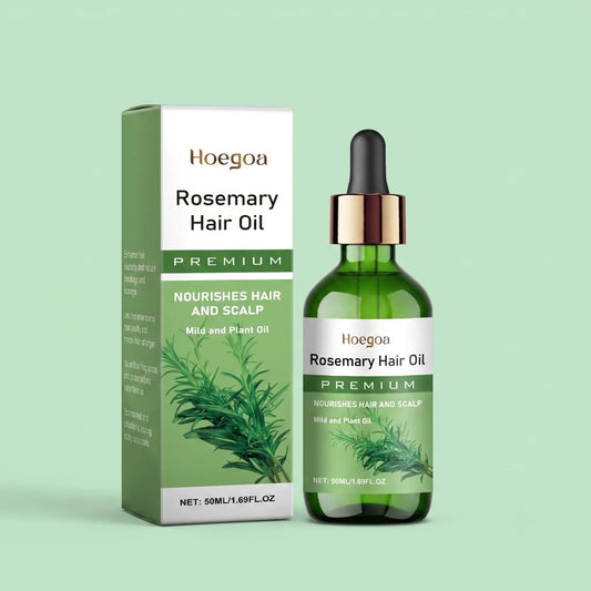 Rosemary Plant Hair Oil Nourish Scalp Dry Damaged Hair Smooth Frizzy Texture Improve Brittle Hair Gentle Daily Scalp Care