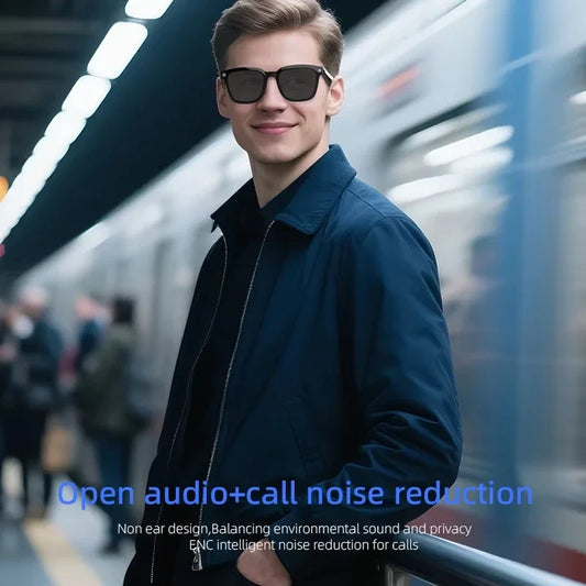 2026 New AI Smart Glasses AI Translation 8MP HD Camera 4K Shooting Image Conversation Recording Listening To Music Smart Glasses