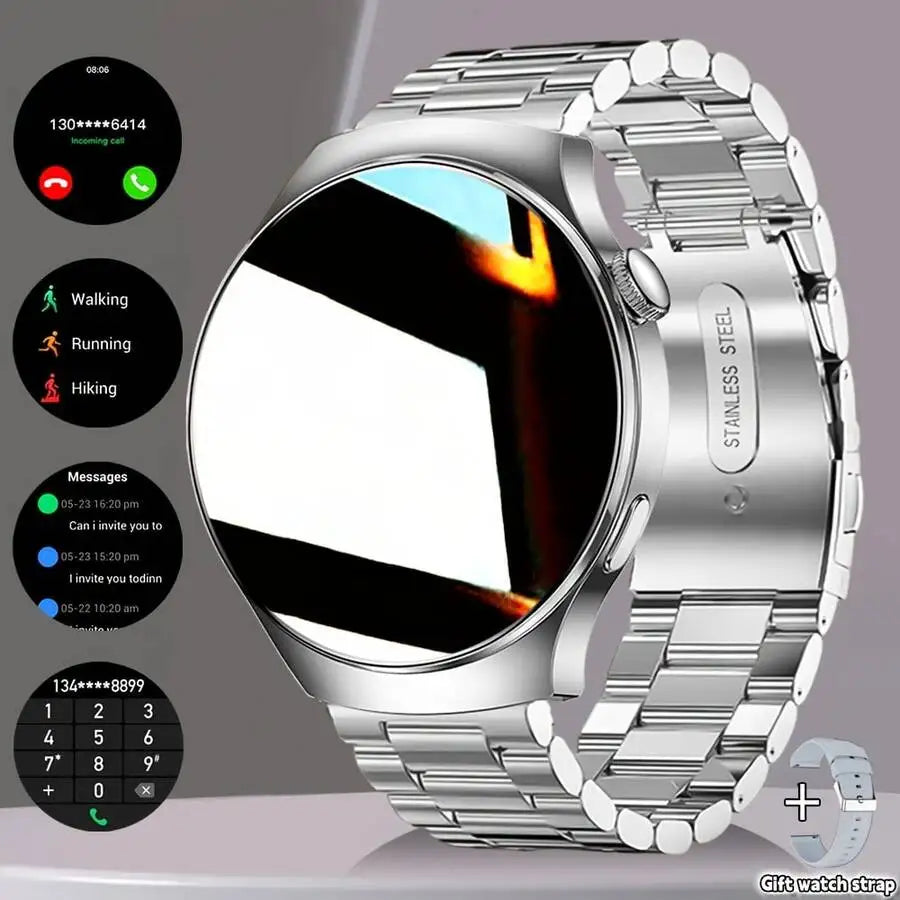 Smartwatch, 1.83-Inch Multifunctional Sports Smartwatch, Featuring Wireless Calling/Music, Message Notifications, Pedometer,