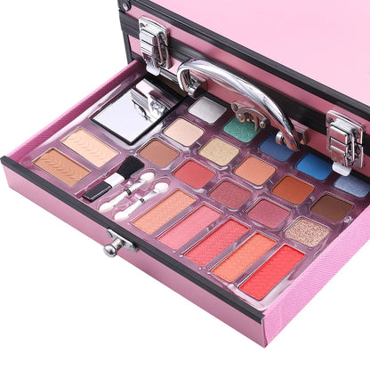 Professional Beginner Travel Portable Makeup Set Box Suitcase Kit Lipstick Brushes Nail Polish Set For Make up Eyeshadow Palette