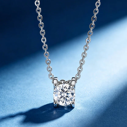 Moissanite sunflower Pendant Women's 925 Silver Necklace Comes with a GRA Certificate Perfect for Anniversaries and Parties