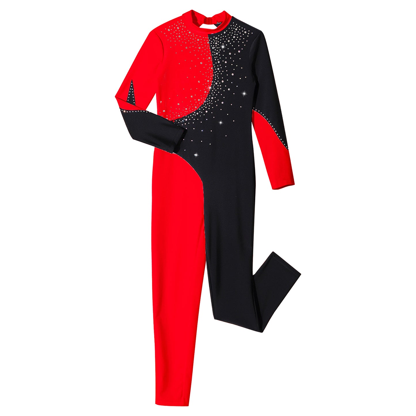 Kids Girls Long Sleeve Gymnastics Leotard Bodysuit Teens Gymnastics Jumpsuit for Girl Children Ballet Dance Costume Dancewear