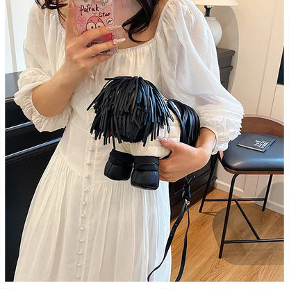 Unique Designer Purse and Handbags for Women Leather Shoulder Bag High Quality 3D Dog Shape Wedding Evening Clutch Bag Party Bag