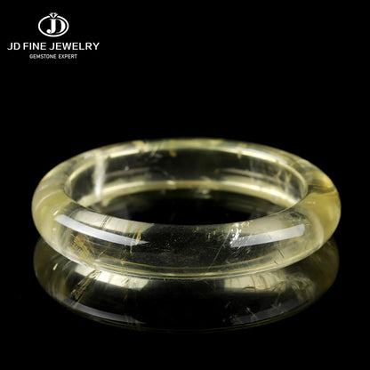 7A Natural Lemon Citrine Bangle Bracelet for Women Healing Crystal Jewelry for Wealth High Quality Luxury Jewelry Gift