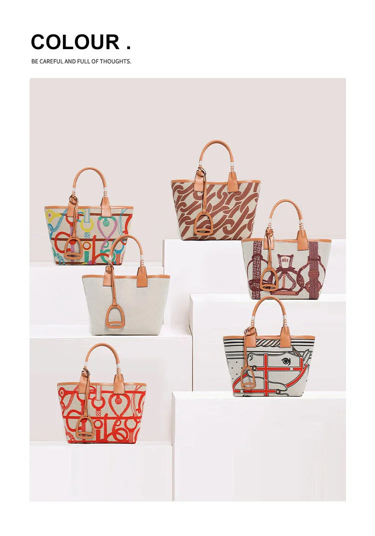 New Fashion Women's Tote Bag Trend Brand Versatile Shoulder Bag High Quality Temperament Crossbody Bag Designer Luxury Handbag