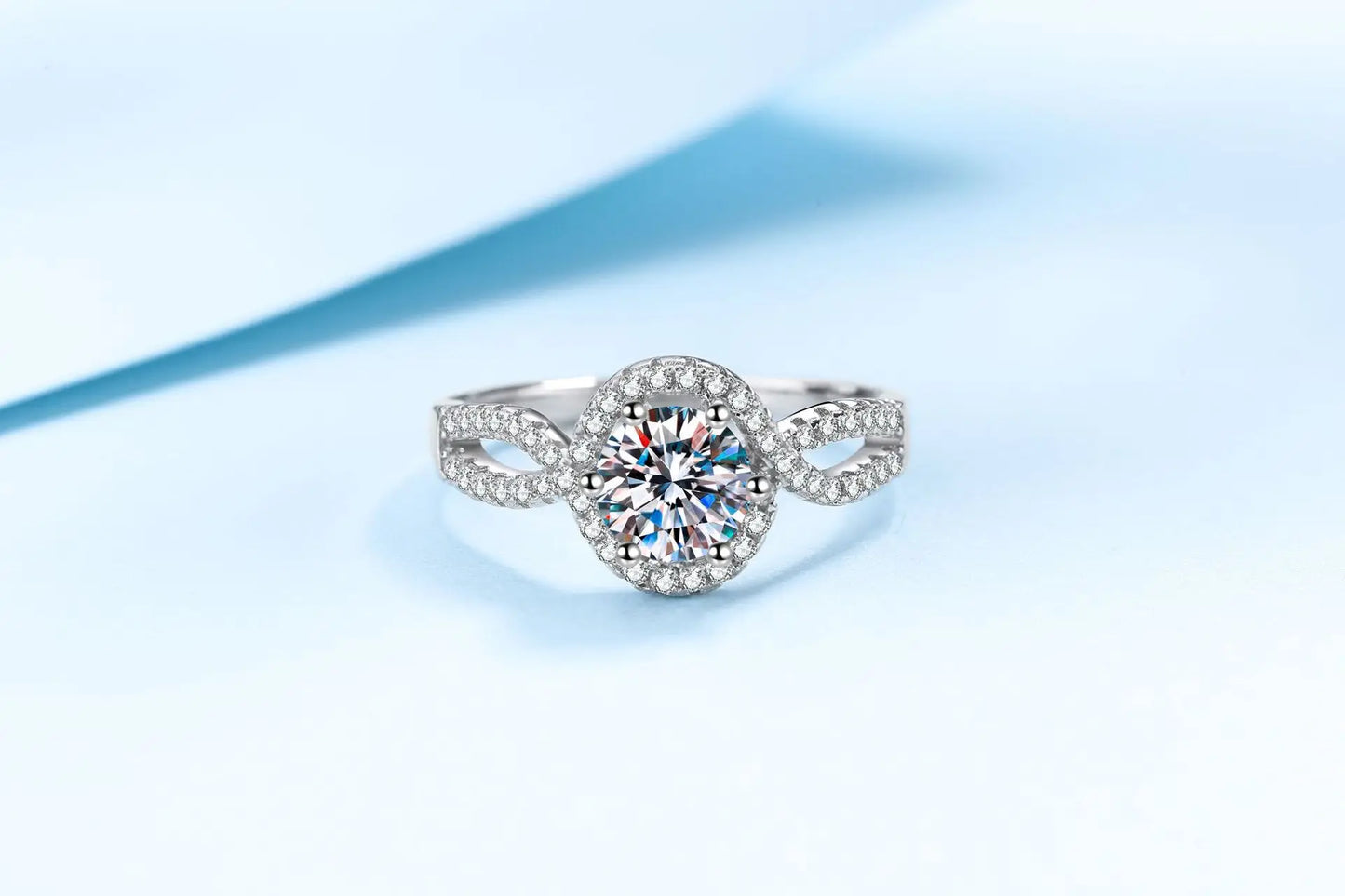 Exquisite Light Luxury Ring 1ct Women Moissanite PT950 Platinum - Simple Versatile Style, Daily All-match Fashion