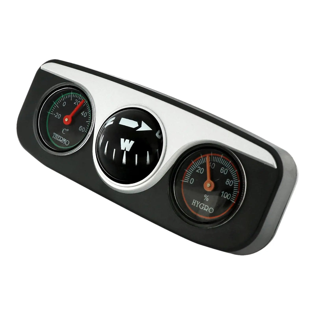 Car Dashboard Compasses Durable Car Accessories 3 in 1 Portable Vehicles Navigation Compass Navigation Ball Vehicle Thermometer