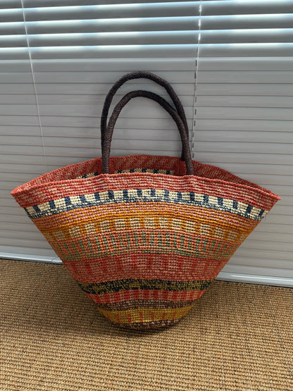 Color Raffia Straw Lady Shoulder Bag Designer Luxury Handbags Large Bag Handmade Summer Beach Purses