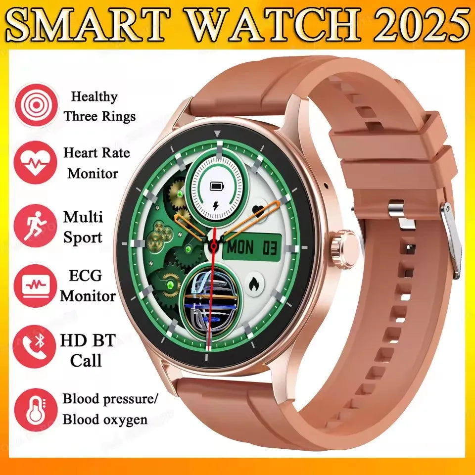2025 New Smart Watch Heart Rate Sleep Health Monitor Bluetooth Talk Ladies Sport Smart Watch for Android IOS