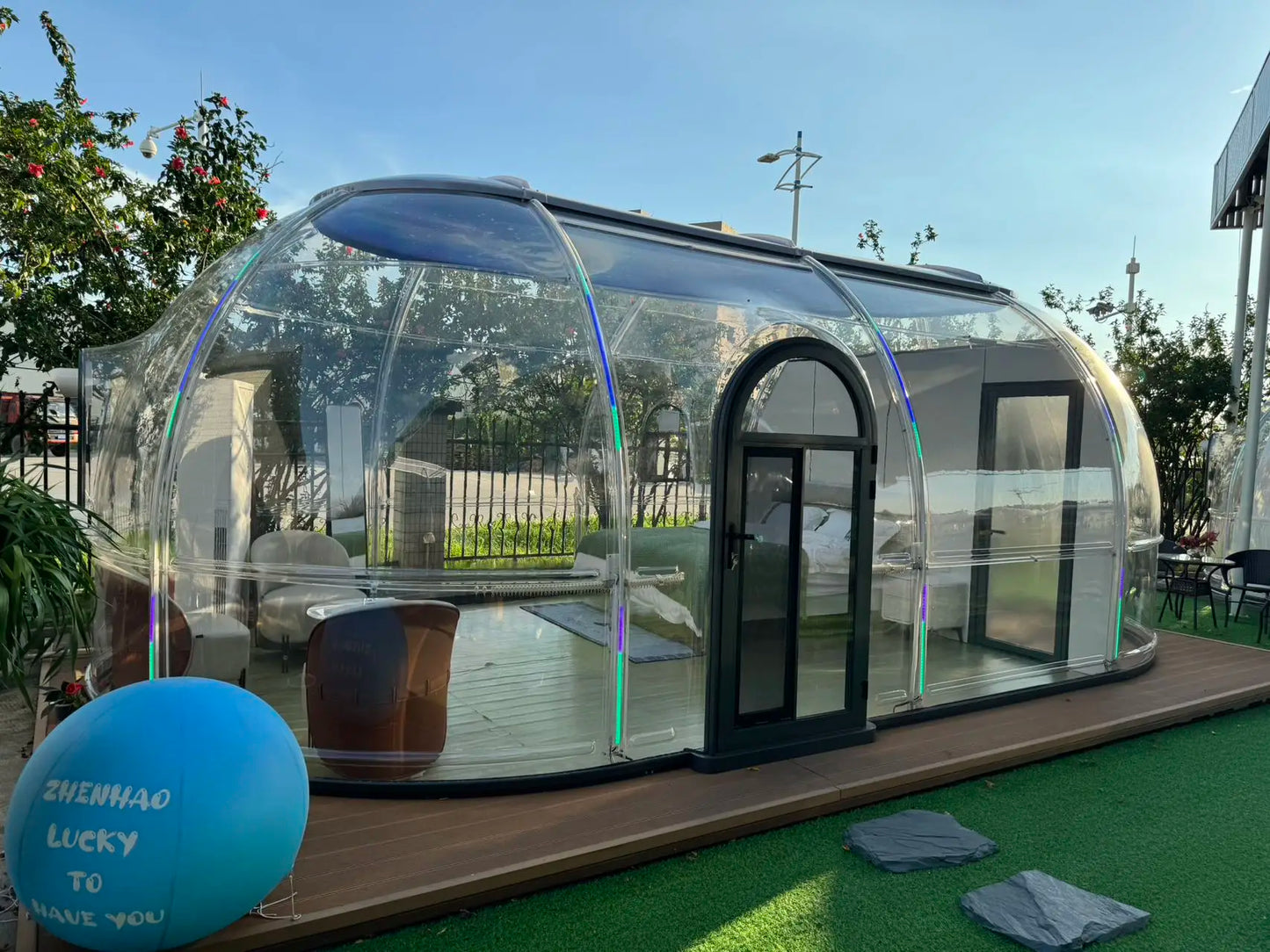 Dome Tent Geodesic Igloo Round Clear House Catering Cabin Hotel Resort Luxury Celebrating Events