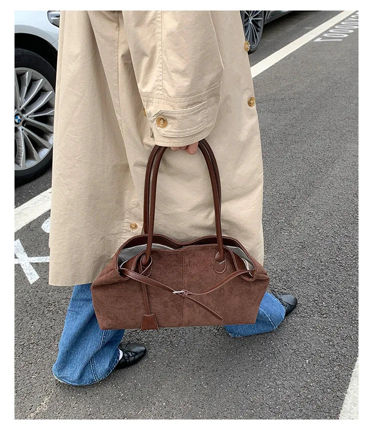 Women's PU Leather Shoulder Bag 2026 Winter New Fashion Retro Underarm Bag Luxury Brand Designer Handbags and Purses Tote Bags