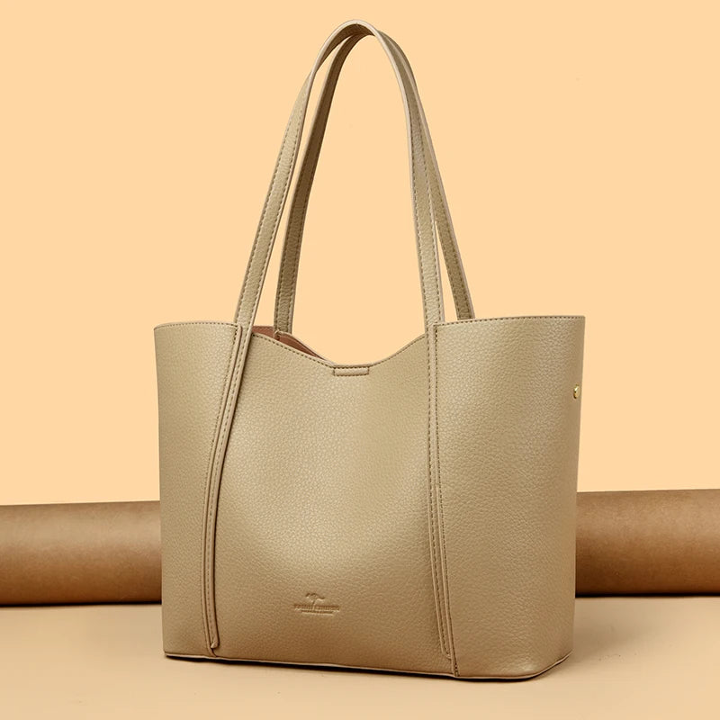 Luxury Designer Women Bags High Quality Leather Shoulder Crossbody Messenger Tote Bag Branded Large Handbag Purses for Female