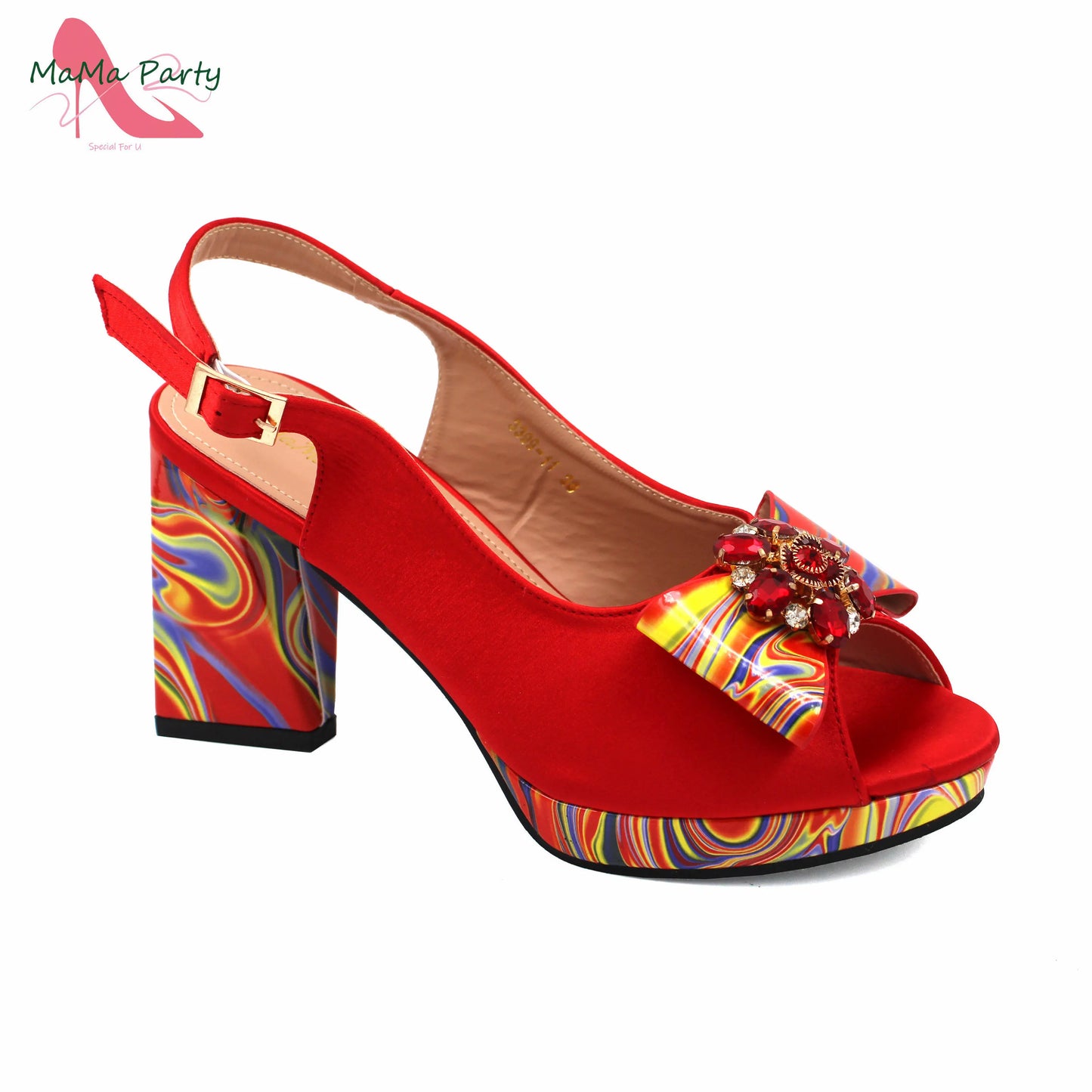 2024 New Design Italian Women Shoes and Bag to Match in Super High Heels in Yellow African Ladies Sandals for Wedding Party