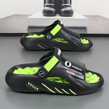 Men Sandals New Summer EVA Soft-soled Platform Slides Slippers Indoor Outdoor Walking Beach Shoes Flip Flops Mens Shoes