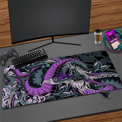 Gamer Mousepads Dragon Desk Mat 40x90cm Mouse Pad Office Pc Accessory Desk Pads Large Mousepad Keyboard Mouse Mats For Computer