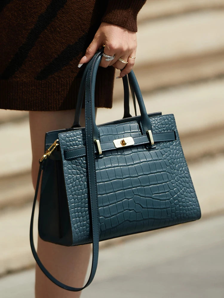 New Arrived ZOOLER Woman Genuine Leather Bag Real Skin Female Shoulder Bags for Business Ladies Top Handle Handbags Purse#wg383