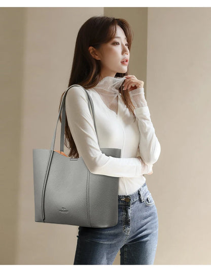 Luxury Designer Women Bags High Quality Leather Shoulder Crossbody Messenger Tote Bag Branded Large Handbag Purses for Female