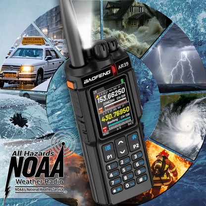 BAOFENG AR-39 Walkie Talkie Wireless Copy Frequency Long Range Type-C Charger Wireless Copy Frequency Large Screen Ham Radio